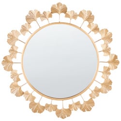 Lustro ścienne codolet metal złoty