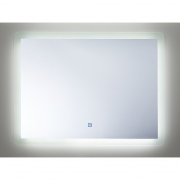 Lustro ścienne LED 60 x 80 cm srebrne CORROY