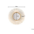 Lustro ścienne złote 80 cm CILLY