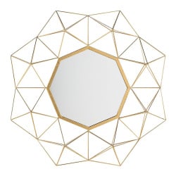 Lustro ścienne złote Alessio