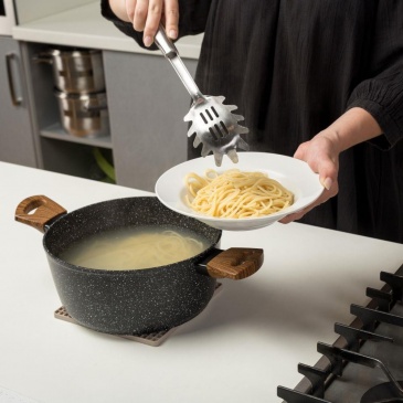 Łyżka kuchenna ACER, stalowa, do nakładania makaronu, spaghetti, 32,5 cm