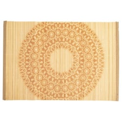 Mata kuchenna zwijana na stół bambusowa podkładka pod talerz talerze sztućce mandala 30x45 cm