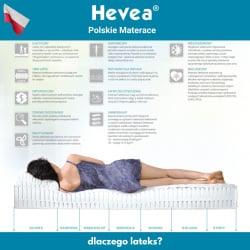 Materac lateksowy Hevea Junior 180x90 (Aegis Natural Care)