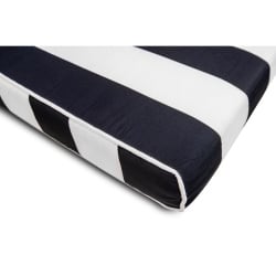 Materac ogrodowy azure z poduszką biało-czarny