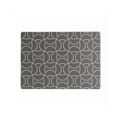 MC-Podkładka pod miski dla zwierzaków, kości szara