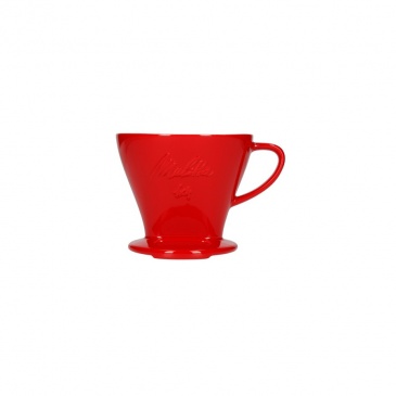 Melitta porcelanowy filtr do kawy 1x4 - Czerwony