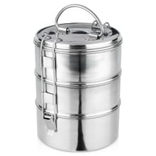 Menażka obiadowa stalowa 3-poziomowa 3x900 ml