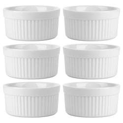 Miseczki do zapiekania ceramiczne białe 260 ml 6 szt.
