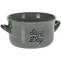Miska na zupę, bulionówka do zupy, ceramiczna, 650 ml, zielona Miska na zupę, bulionówka do zupy, ceramiczna, 650 ml, zielona