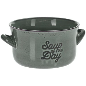 Miska na zupę, bulionówka do zupy, ceramiczna, 650 ml, zielona
