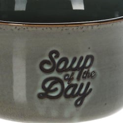 Miska na zupę, bulionówka do zupy, ceramiczna, 650 ml, zielona Miska na zupę, bulionówka do zupy, ceramiczna, 650 ml, zielona