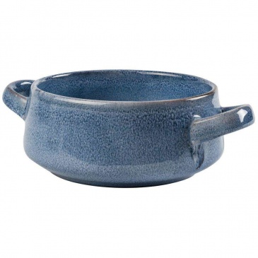 Miska na zupę, bulionówka do zupy, ceramiczna, 750 ml, niebieska