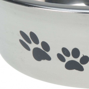 Miska stalowa dla psa, pojemnik na karmę, wodę, 21 cm, 1,5 l