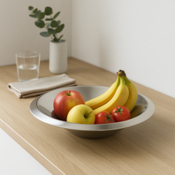 Miska stalowa srebrna 30 cm 1,5 l Miska stalowa srebrna 30 cm 1,5 l