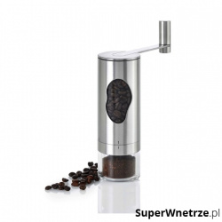  Młynek do kawy 6x18cm AdHoc Mrs.Bean srebrny