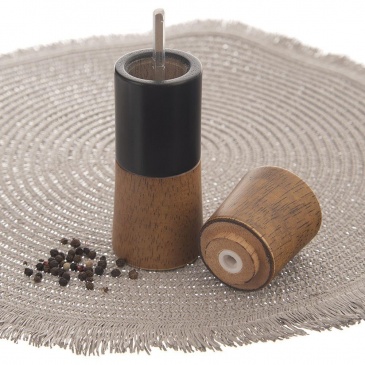 Młynek ręczny do mielenia pieprzu soli przypraw drewniany wooden 15,5 cm