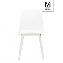 MODESTO krzesło BOOMER białe - polipropylen, metal