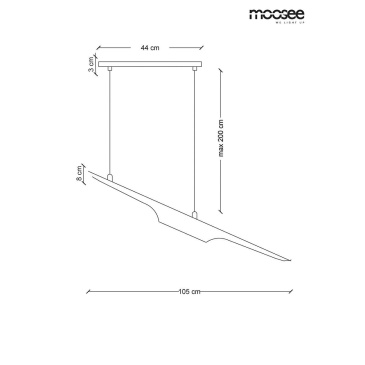 MOOSEE lampa wisząca CONTEO  - czarna, złota