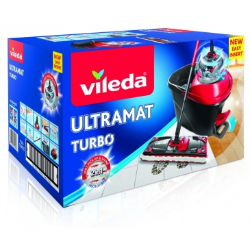 Mop Vileda Ultramat Turbo czarno-czerwony