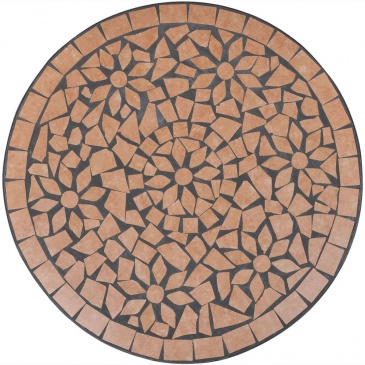Mozaikowy stolik 60 cm Terracotta