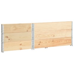 Nadstawki paletowe, 3 szt., 80x120 cm, lite drewno sosnowe
