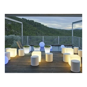 NEW GARDEN lampa ogrodowa CUBY 32 CABLE biały