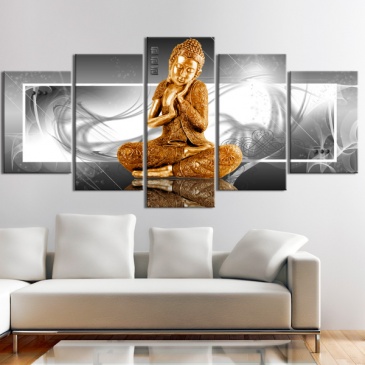 Obraz - Buddyjska modlitwa (100x50 cm)