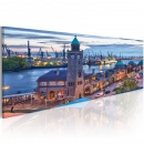 Obraz - Hamburg - port (120x40 cm)