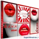 Obraz - Kiss me! Love me! (60x40 cm)