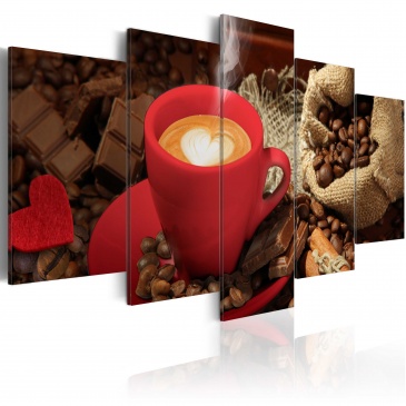 Obraz - Love espresso (100x50 cm)