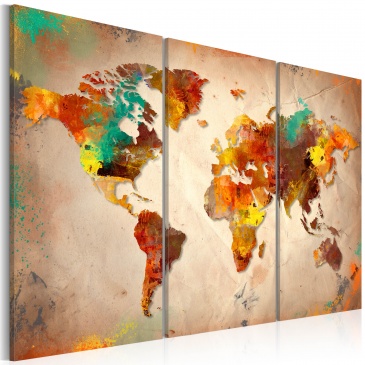 Obraz - Painted World - triptych (60x40 cm)