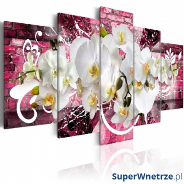 Obraz - Wariacja na temat orchidei (100x50 cm)