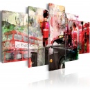 Obraz - Wspomnienia z Londynu - 5 części (100x50 cm)