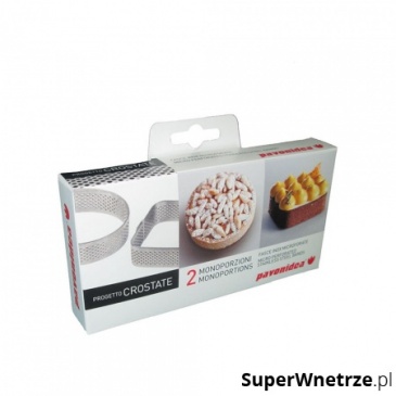 Obręcz perforowana do pieczenia tart 19x19x2cm Pavonidea inox