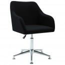 Obrotowe krzesło biurowe, czarne, tkanina