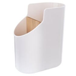 Ociekacz organizer stojak koszyk pojemnik na sztućce przybory kuchenne biały bambusowy whitney Ociekacz organizer stojak koszyk pojemnik na sztućce przybory kuchenne biały bambusowy whitney