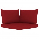 Ogrodowa sofa 4-os. z poduszkami w kolorze winnej czerwieni