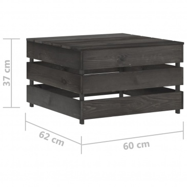 Ogrodowe stoliki z palet, 2 szt., impregnowane drewno sosnowe