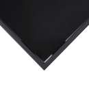 Ogrodowy stół barowy, czarny, 180x60x110 cm, szkło hartowane