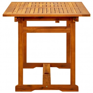 Ogrodowy stół jadalniany, (120-170)x80x75 cm, drewno akacjowe