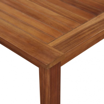 Ogrodowy stół jadalniany, lite drewno akacjowe, 150x90x74 cm