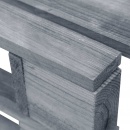 Ogrodowy stołek z palet, impregnowane na szaro drewno sosnowe