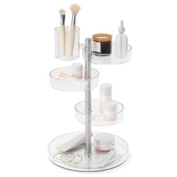 Organizer kosmetyczny łazienkowy srebrny