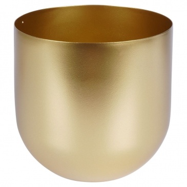 Osłonka na doniczkę na stojaku metalowa złota 16,5x42 cm