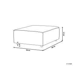 Otomana ARDAL Sztruks Jasnobrązowy