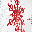 Ozdoba dekoracja świąteczna 4 szt. Koziol FLAKES XS czerwone