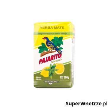 Herbata yerba mate Menta Limon 500g Pajarito