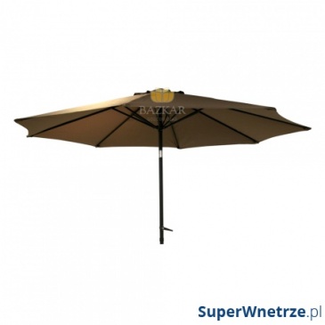 Parasol ogrodowy śr.300cm Bazkar CALMAR coffee