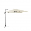 Parasol ogrodowy 250 x 250 x 235 cm beżowy/ciemnoszary Garbo BLmeble