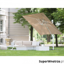 Parasol ogrodowy 250 x 250 x 235 cm mokka/biały Garbo BLmeble